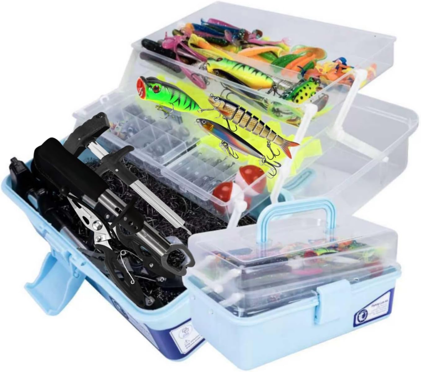 Large 3-Layer Fishing Tackle Box