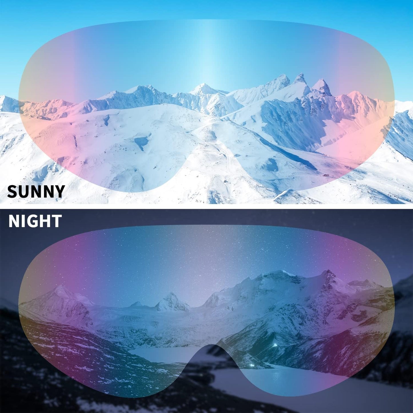 Ski Goggles, 2 Pack