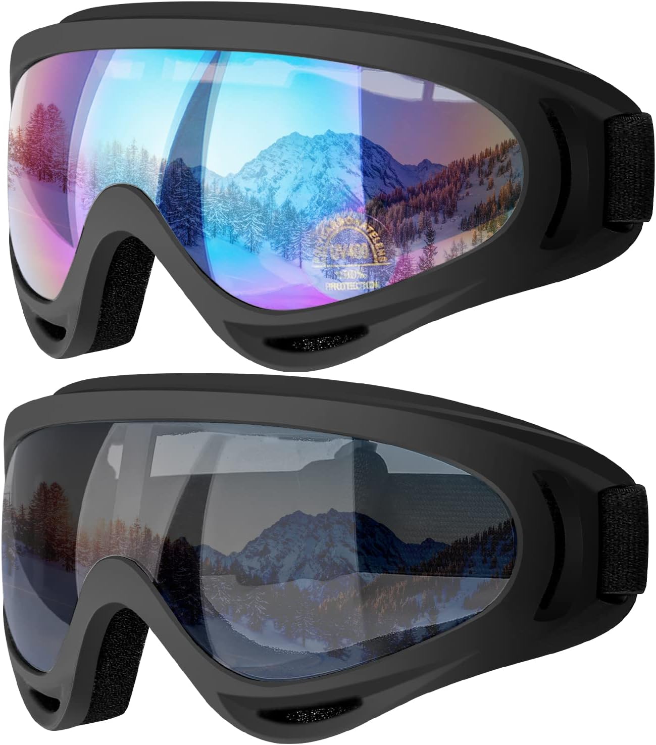 Ski Goggles, 2 Pack