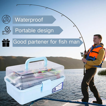 Large 3-Layer Fishing Tackle Box