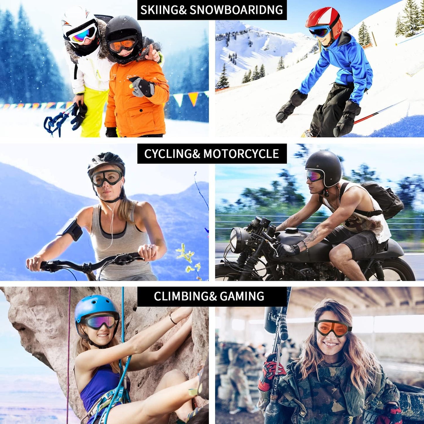 Ski Goggles, 2 Pack